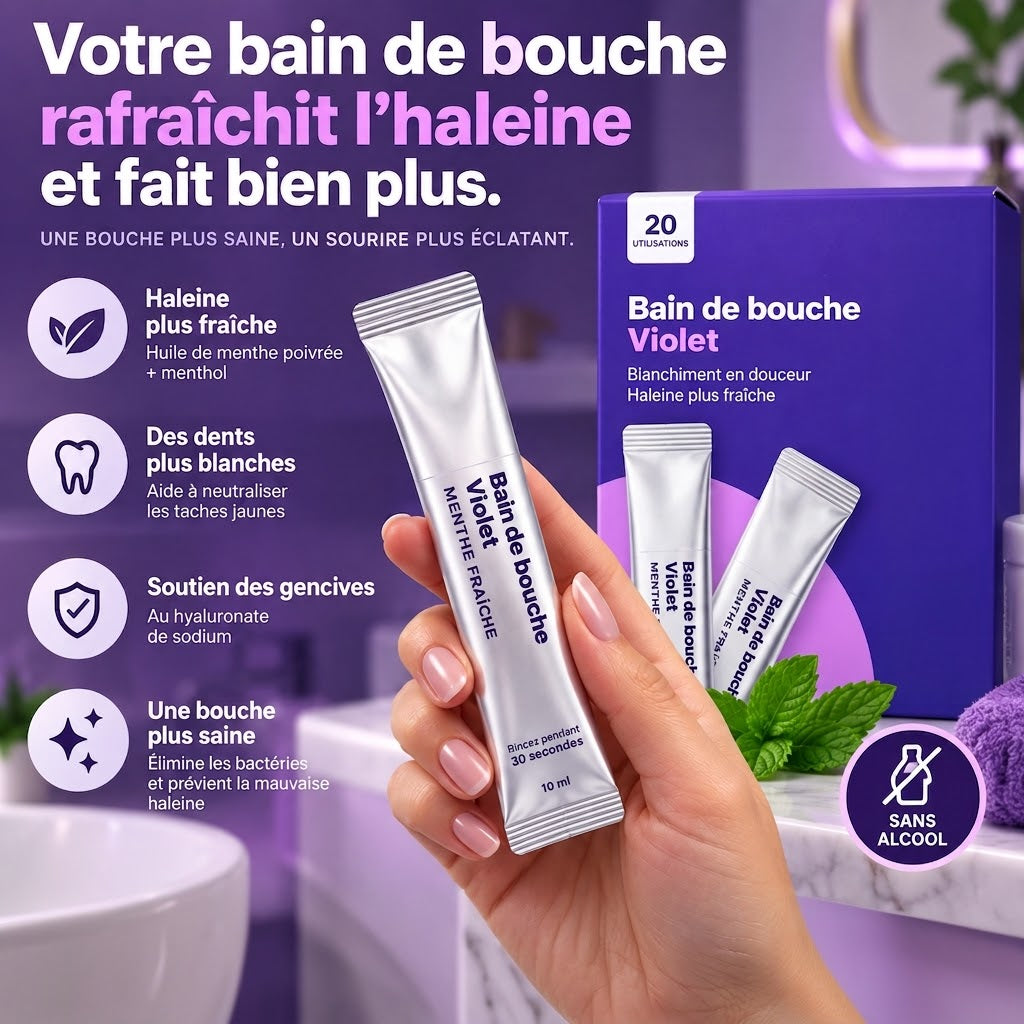 Stick bain de bouche - Éclat blancheur