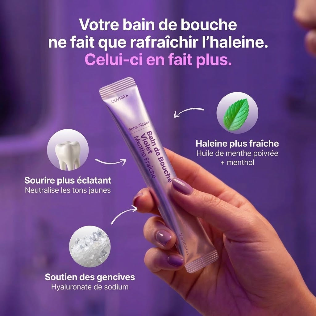 Stick bain de bouche - Éclat blancheur